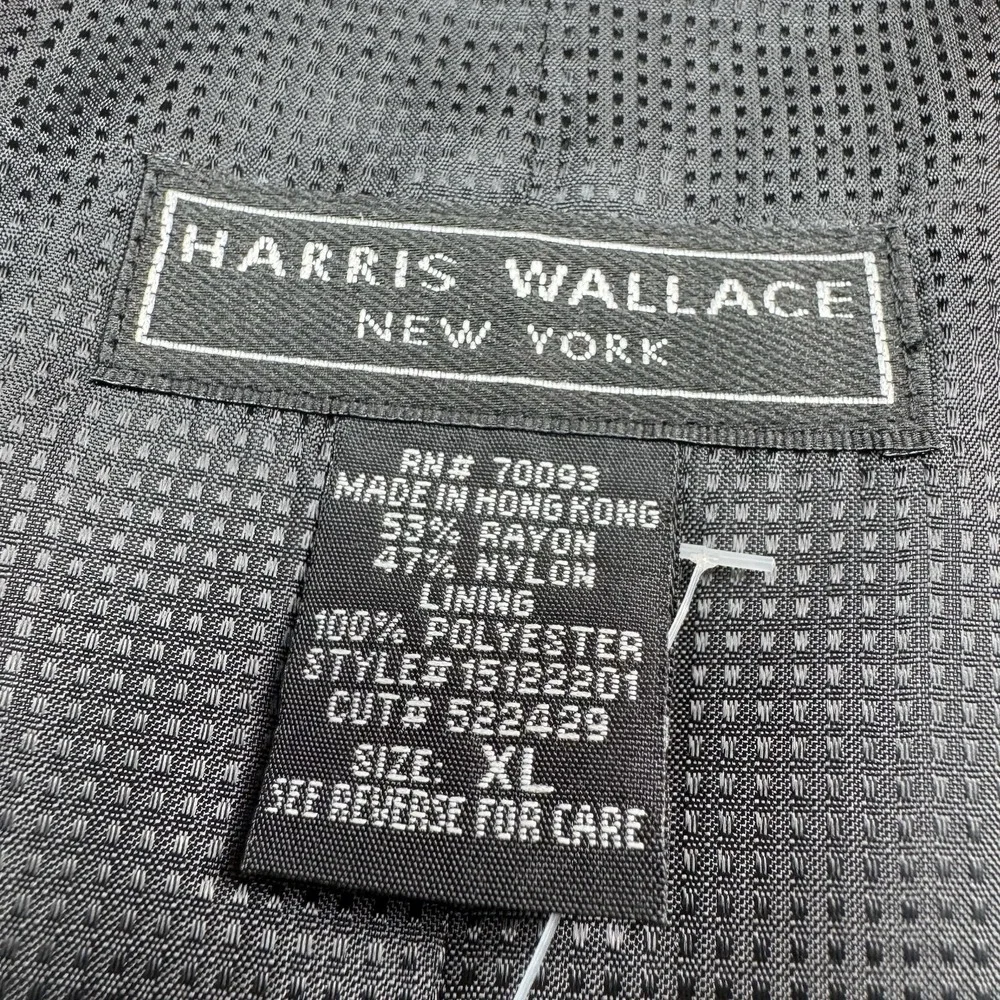 Vintage Harris Wallace Vest Womens XL Tapestry Green Black Floral NWT